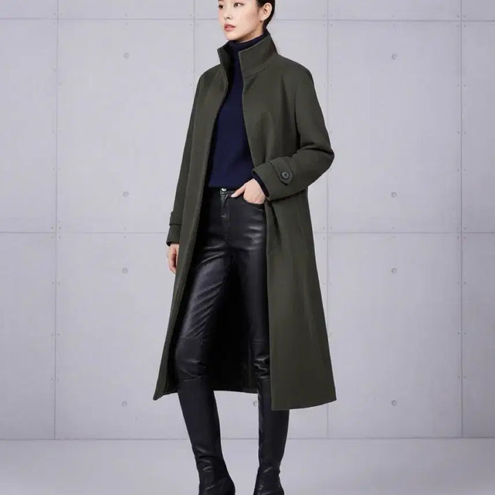 [BUNJANG] Unspecified Long Coat / [택있는새상품]*꽃샘추위*딱인*안스페이퍼 올리브 롱 코트 정가