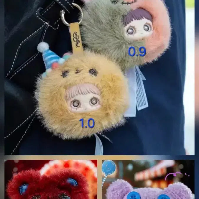 [BUNJANG] MayMay Crazy Circus Face Keyring / 메이메이 크레이지 서커스 얼굴키링 페이스키링 베어쿠키 끝사랑 별자리