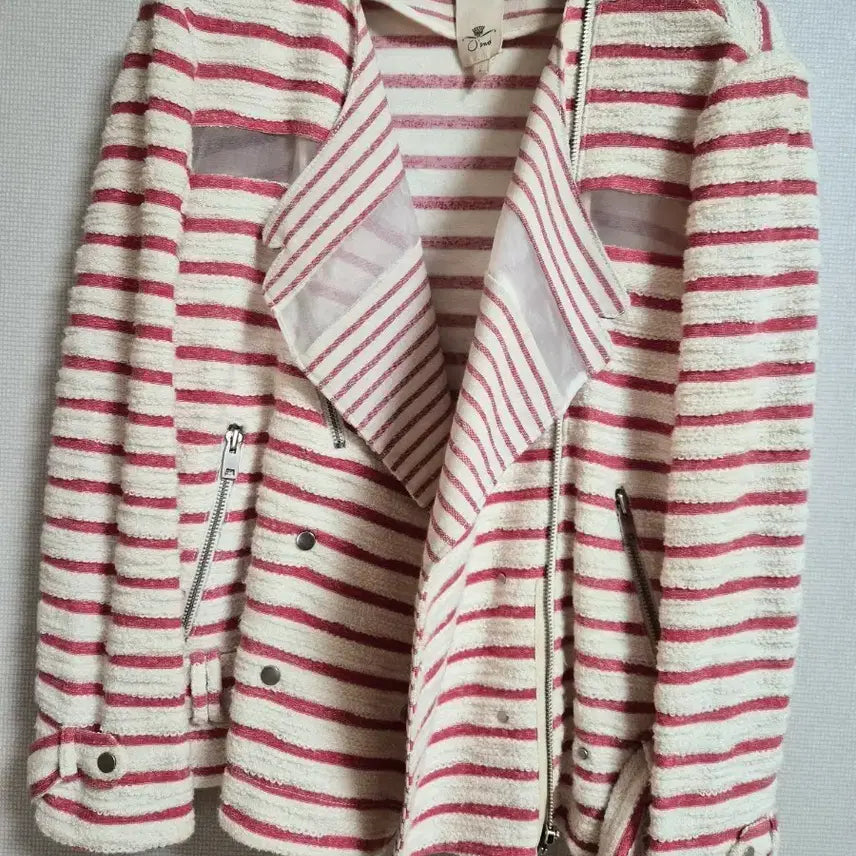 [BUNJANG] O'2nd Striped Jacket (Size 66) / 오즈 세컨  스트라이프 자켓 66