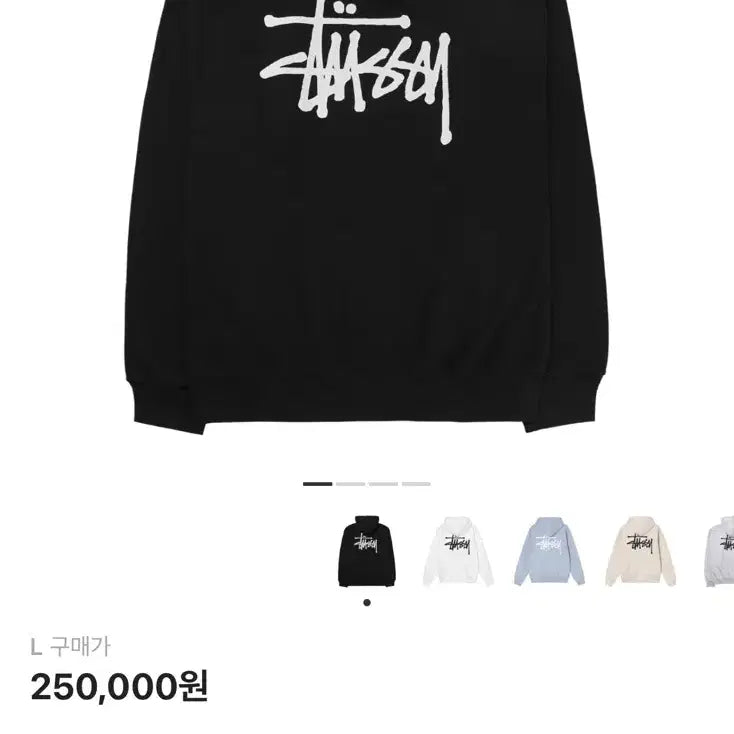 [BUNJANG] Stussy Basic Stussy Hoodie Black 2022 L Size / 스투시 베이직 스투시 후드 블랙 2022 L사이즈