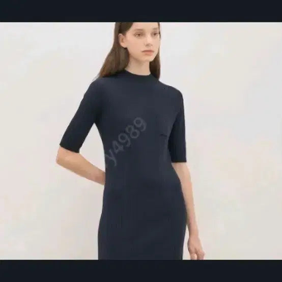 [BUNJANG] The Cashmere Navy Dress (Size 90) / 더캐시미어 네이비원피스90사이즈(새상품)