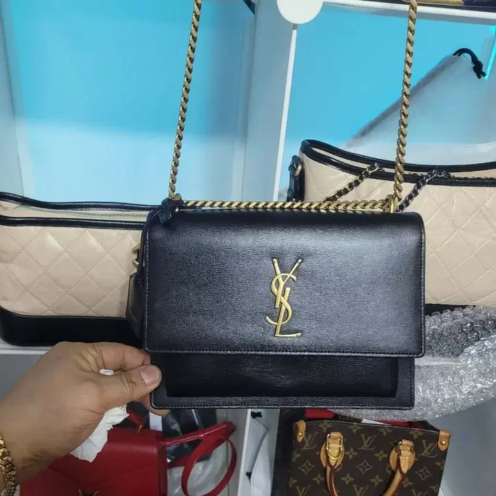 [BUNJANG] Saint Laurent Sunset Medium Bag / 생로랑 개비싼 선셋미듐 금장 상태개꿀정품