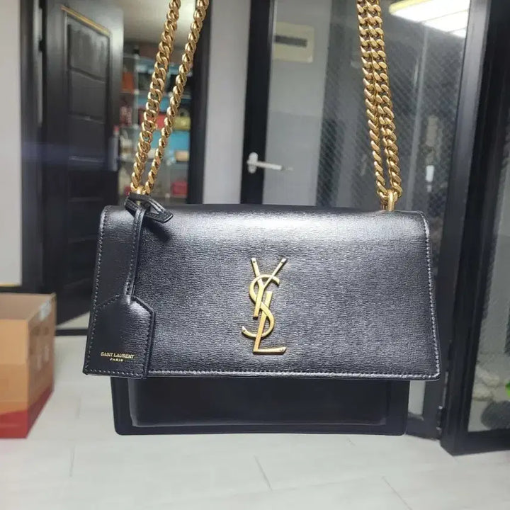 [BUNJANG] Saint Laurent Sunset Medium Bag / 생로랑 개비싼 선셋미듐 금장 상태개꿀정품