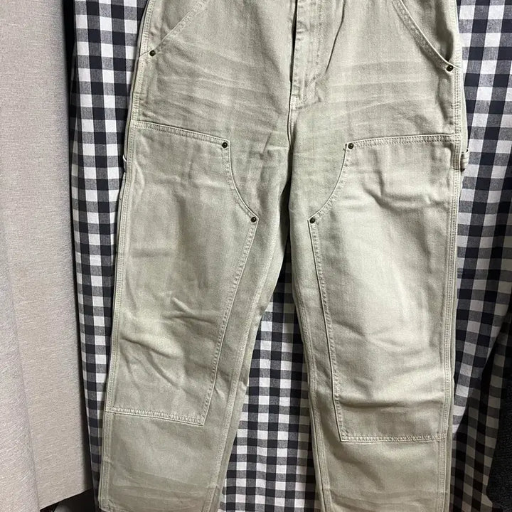 [BUNJANG] thisisneverthat Double Knee Beige Pants L / 디스이즈네버댓 더블니 L