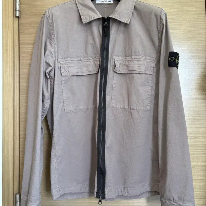 [BUNJANG] Stone Island Cotton Overshirt Dark Gray L / 스톤아일랜드 코튼 오버셔츠 다크 그레이 L