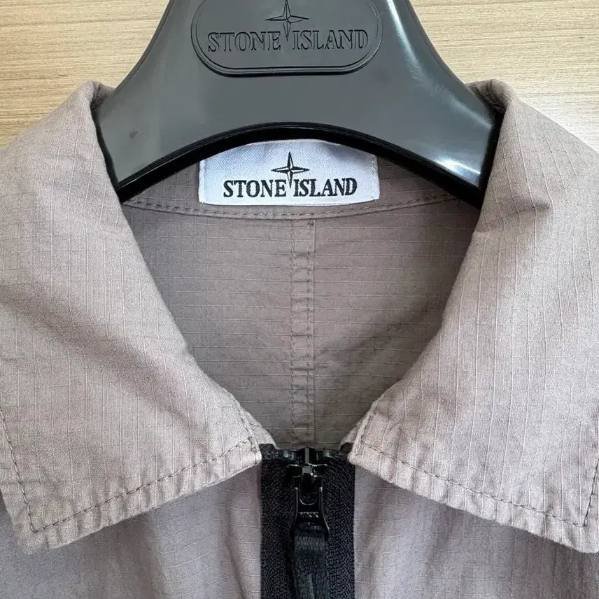[BUNJANG] Stone Island Cotton Overshirt Dark Gray L / 스톤아일랜드 코튼 오버셔츠 다크 그레이 L
