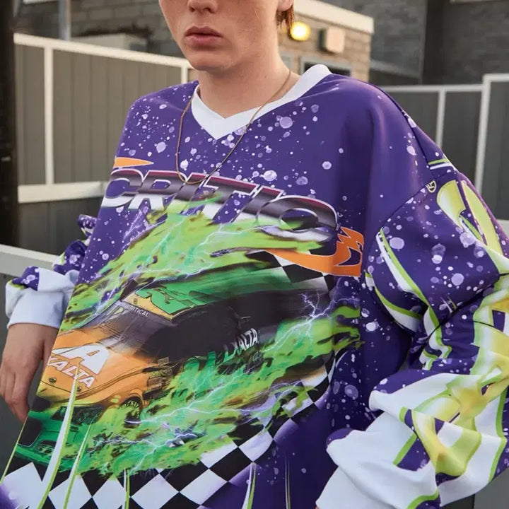 [BUNJANG] Critic Racing Long Sleeve T-Shirt / [단종] 급처 크리틱 레이싱 긴팔 티셔츠 L 판매