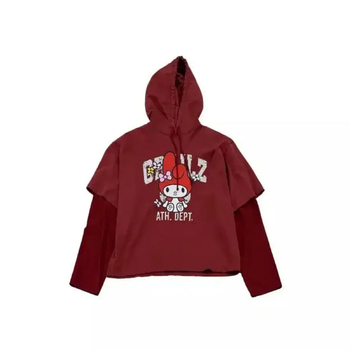 [BUNJANG] Grailz My Melody Layered Hoodie (Size 2) / 그레일즈 마이멜로디 레이어드 후드티 (사이즈 2)
