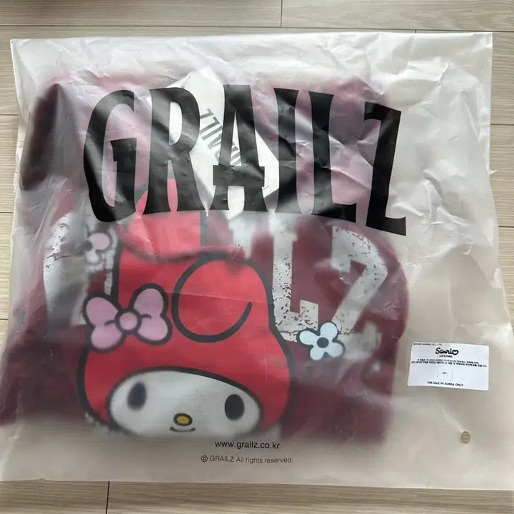 [BUNJANG] Grailz My Melody Layered Hoodie (Size 2) / 그레일즈 마이멜로디 레이어드 후드티 (사이즈 2)