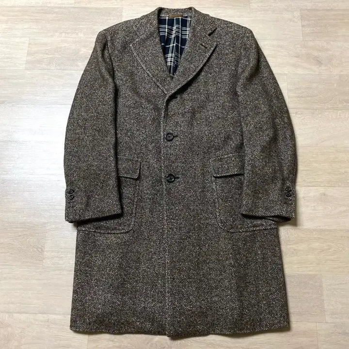 [BUNJANG] Italian Herringbone Coat / 110/XXL 이태리 남성 헤링본 코트 MADE IN ITALY