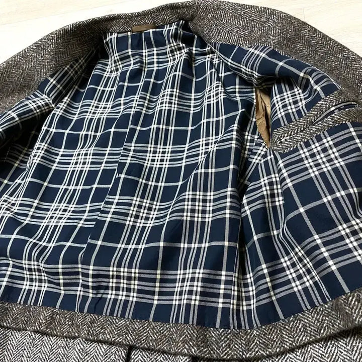 [BUNJANG] Italian Herringbone Coat / 110/XXL 이태리 남성 헤링본 코트 MADE IN ITALY