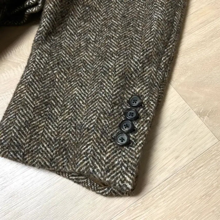 [BUNJANG] Italian Herringbone Coat / 110/XXL 이태리 남성 헤링본 코트 MADE IN ITALY