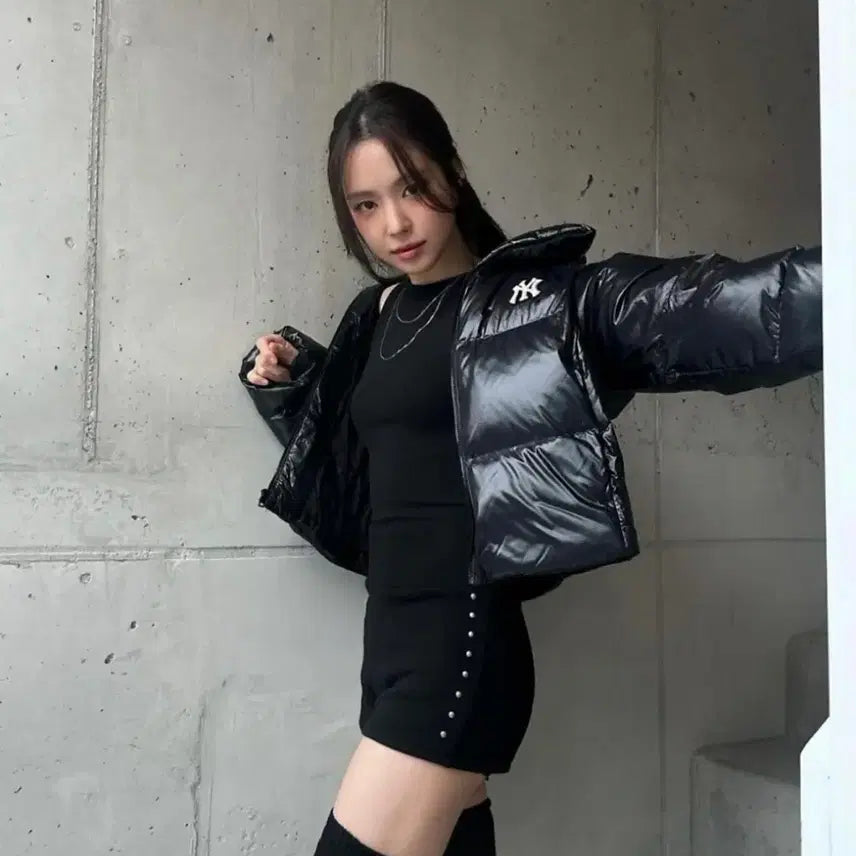 [BUNJANG] MLB Padded Jacket / mlb 숏패딩 (거의 새것)