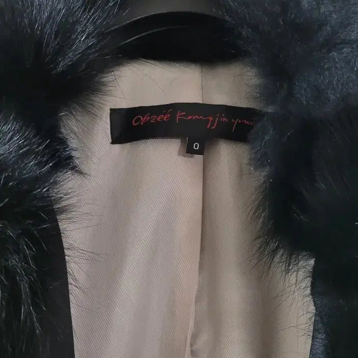 [BUNJANG] Obze Fox Fur Tweed Long Cardigan Coat / 오브제 폭스털 트위드 롱가디건 코트 정리가