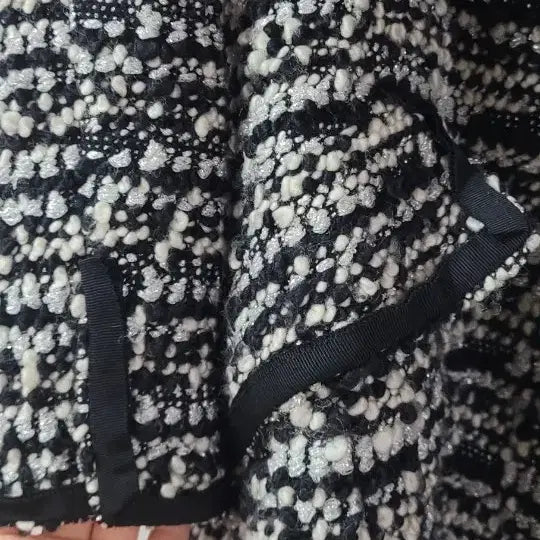 [BUNJANG] Obze Fox Fur Tweed Long Cardigan Coat / 오브제 폭스털 트위드 롱가디건 코트 정리가