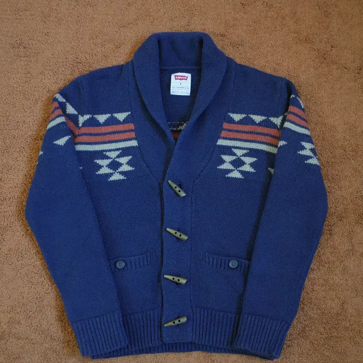 [BUNJANG] Levi's Aztec Pattern Cardigan / 리바이스 아즈텍 패턴 가디건