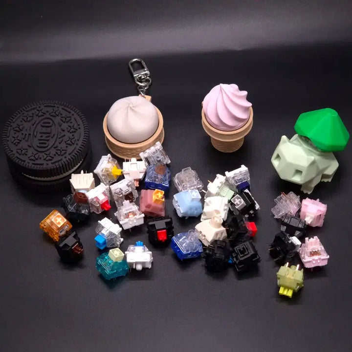 [BUNJANG] 3D Printed Jjinppang Clicker Keychain / (선착순 할인) 찐빵 클리커 클릭커 키링