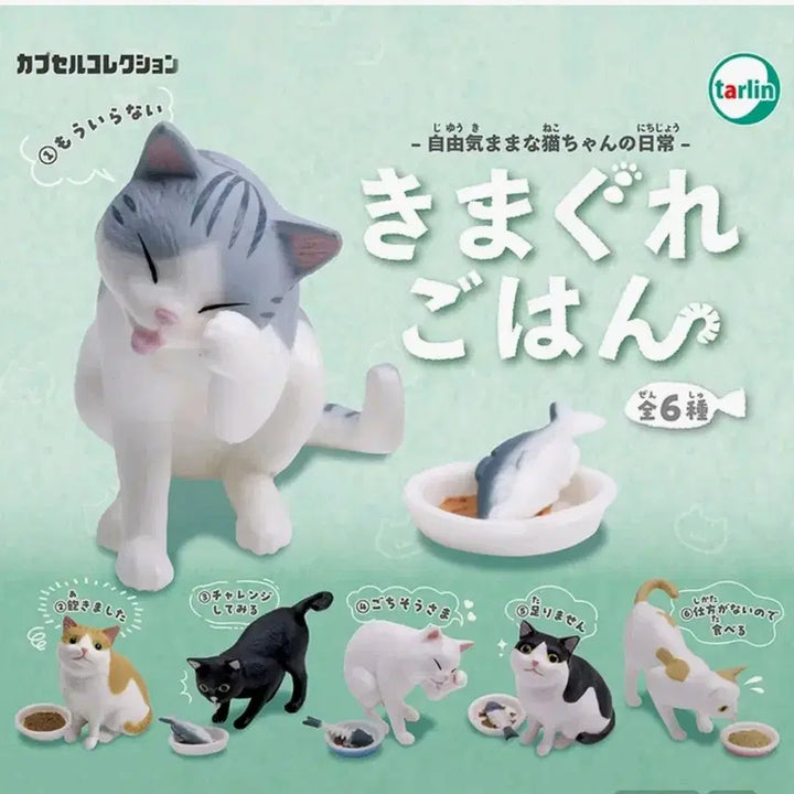 [BUNJANG] Gonyangi Bapsang Black Cat Figure / 고냥이 밥상 가챠 까망 냥