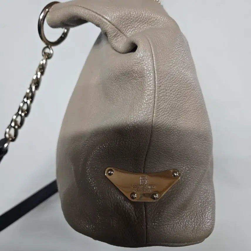 [BUNJANG] Beige Studded Tote/Shoulder Bag / 스터드 장식 베이지 토트백 / 숄더백