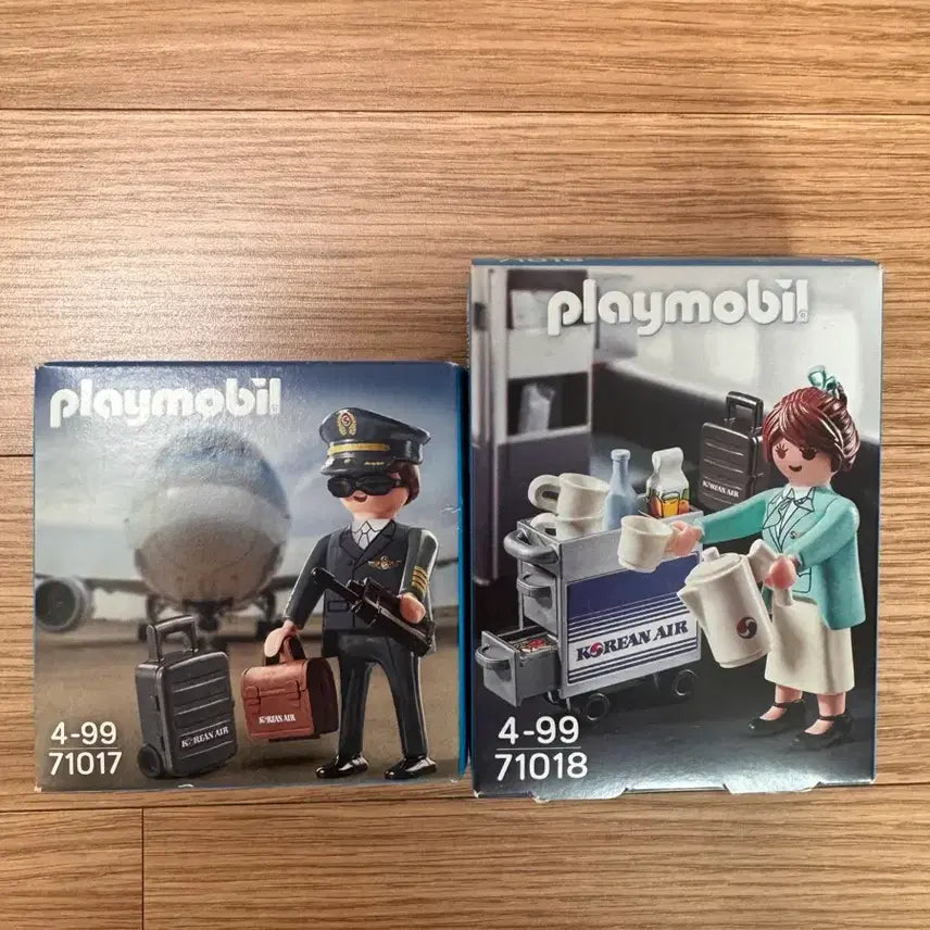 [BUNJANG] Playmobil Korean Air Crew Figure Set / 플레이모빌 대한항공 승무원/기장 피규어 세트