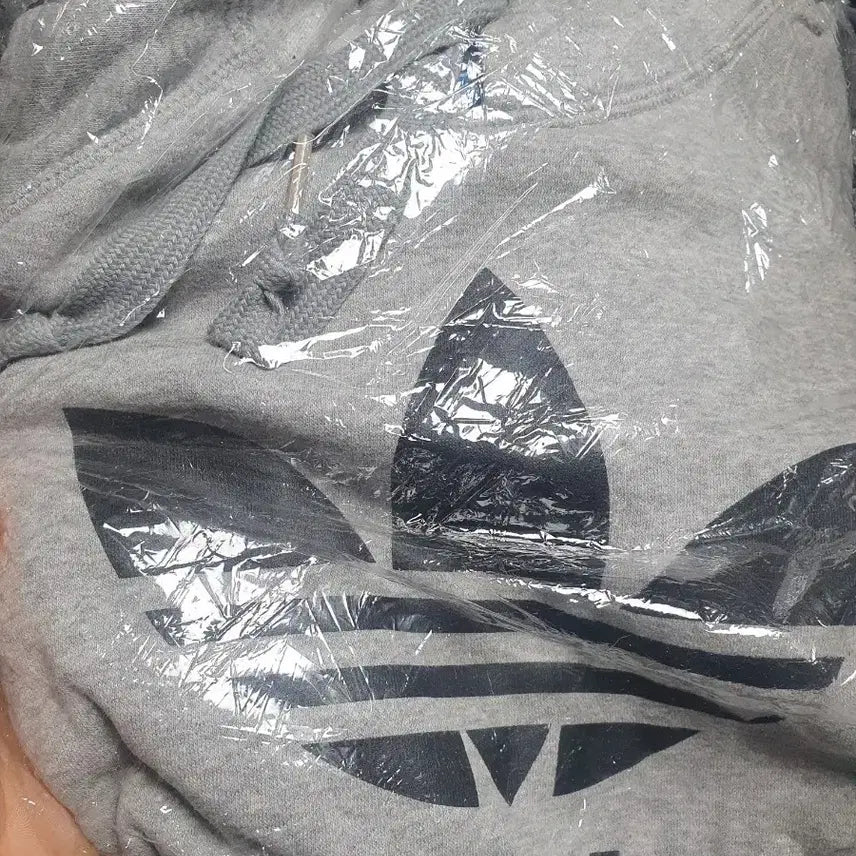 [BUNJANG] Adidas Trefoil Hoodie Grey Size 100 / 아디다스 트레포일 후드티 회색 100