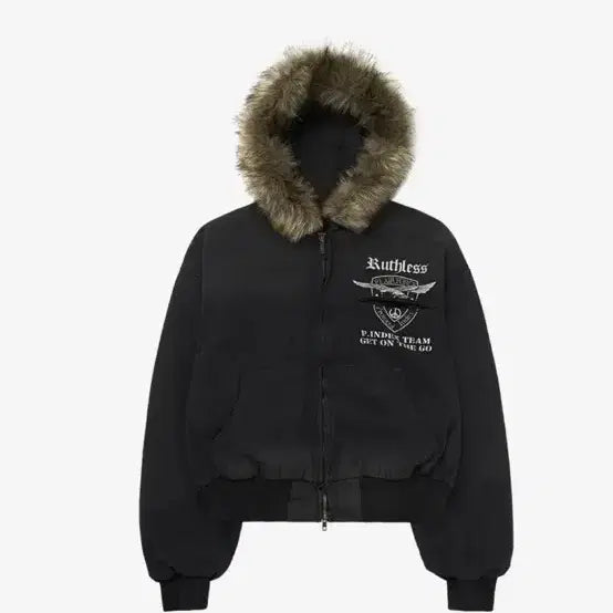 [BUNJANG] Protocol Index Detectable Hooded Work Jacket - Black / (1)프로토콜인덱스 디텍처블 퍼 후디드 워크 자켓 블랙