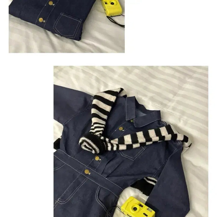 [BUNJANG] Denim Mini Shirt Dress / 새상품 / 진청 데님 셔츠 미니 원피스