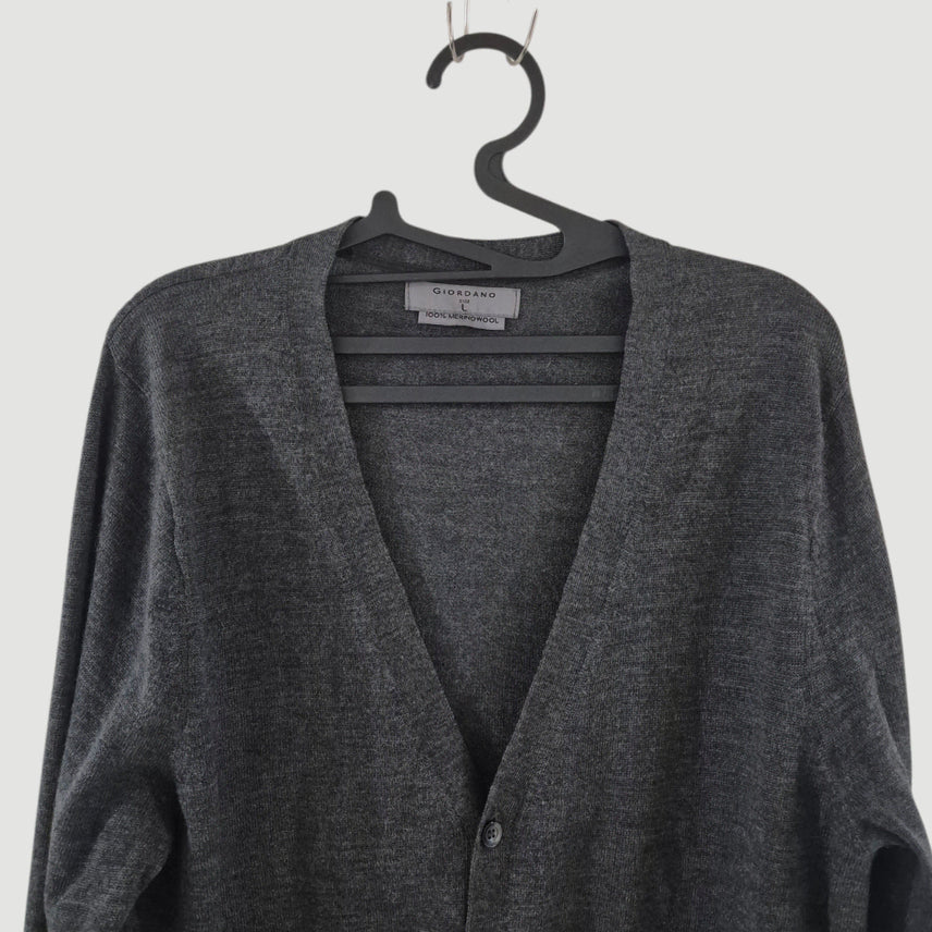 [BUNJANG] Giordano Merino Wool Cardigan / [100]지오다노 메리노울 가디건
