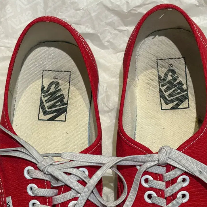 [BUNJANG] Authentic Red Shoes / 반스 어센틱 레드