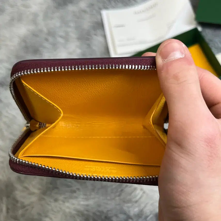 [SOLD OUT] [PM,풀구성품] 고야드 마티뇽 미니 지갑 버건디