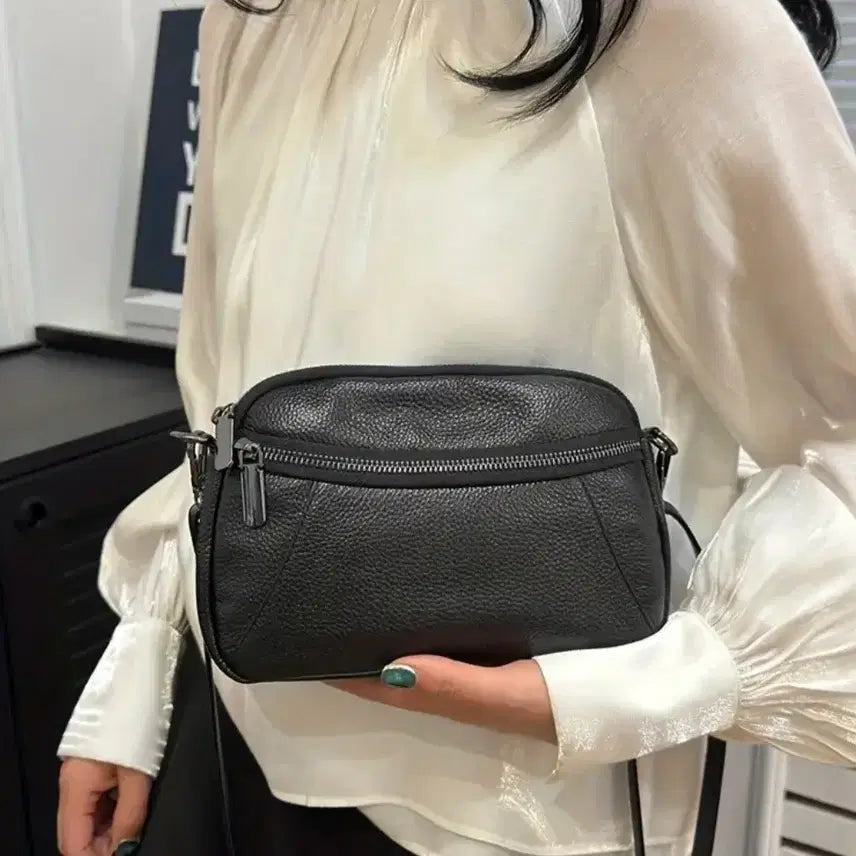 [BUNJANG] Genuine Leather Daily Bag 26cm / 가볍고 튼튼한 천연 소가죽 데일리백 (26cm)