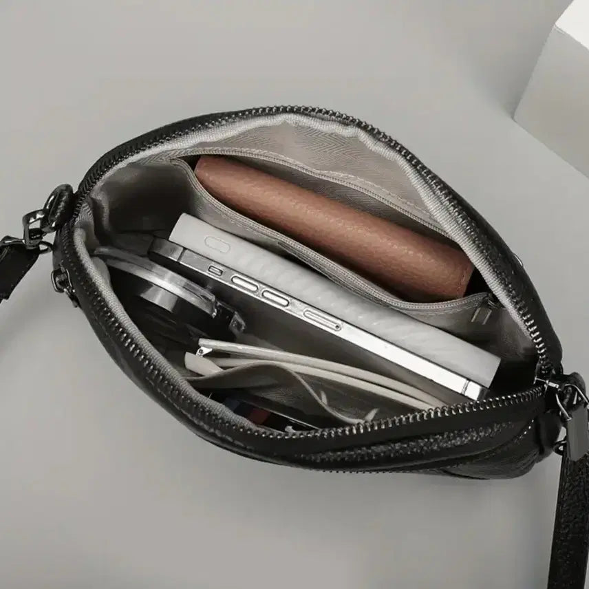 [BUNJANG] Genuine Leather Daily Bag 26cm / 가볍고 튼튼한 천연 소가죽 데일리백 (26cm)