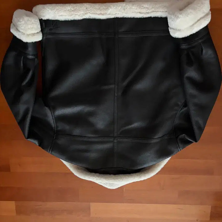 [BUNJANG] DopeJaison High Neck Leather Mouton Jacket (M) / 도프제이슨 하이넥 레더 무톤 자켓 m