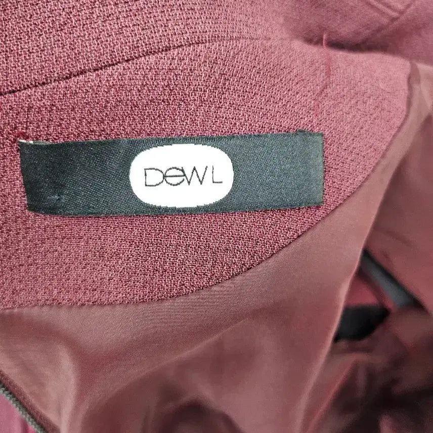 [BUNJANG] DEWL Burgundy Double Button Dress / DEWL 버건디 더블 버튼 원피스