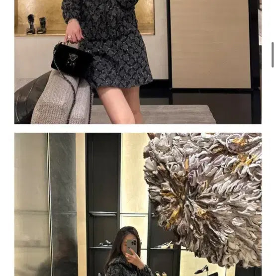 [BUNJANG] The Row Argyle Knit Bomber Jacket / 더로랑 아가일 니팅 봄버 자켓