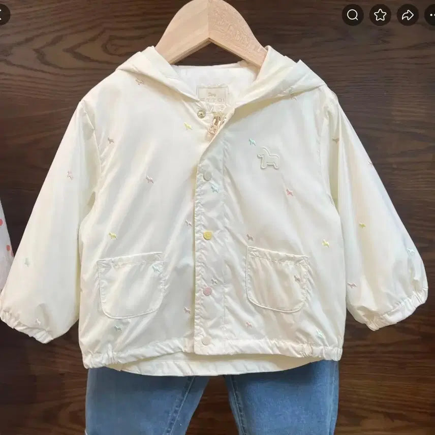 [BUNJANG] ATEEZ Ellan Embroidered Jacket / (새)에뜨와  엘런자수점퍼 바람막이