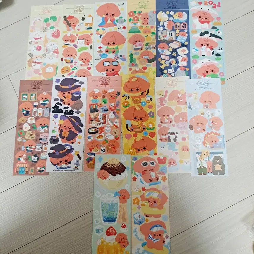 [BUNJANG] Bundle Set Maple Seal Sticker / 다꾸, 단풍 씰스티커 묶음