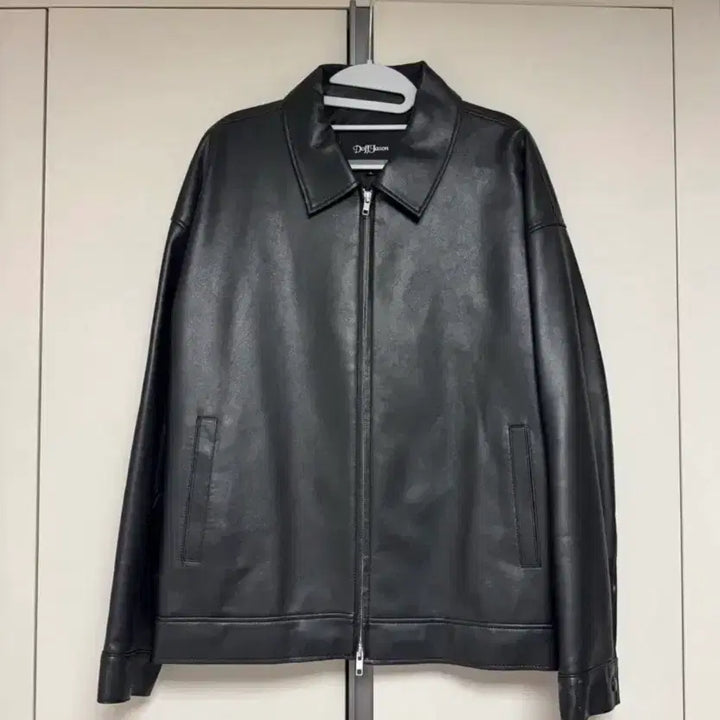 [BUNJANG] DopeJaison Vegan Leather Single Jacket / {L} 도프제이슨 오버핏 비건레더 싱글 자켓