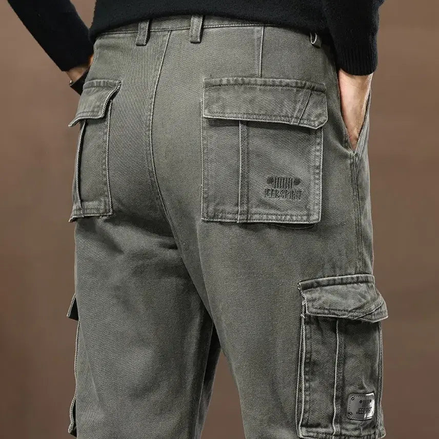 [BUNJANG] Jeep Spirit Cargo Pants for Men / JEEP SPIRIT 가을 겨울 카고바지 남성 루즈 아웃도어 팬츠