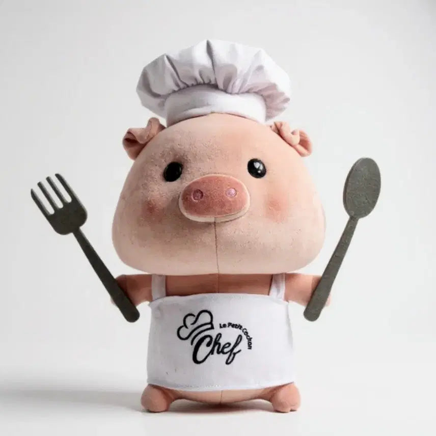 [BUNJANG] Baby Pig "Co-shong" Plush Doll &amp; Keyring / 아기돼지 요리사 꼬숑 인형&amp;키링