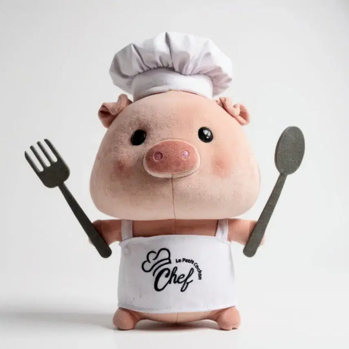 [BUNJANG] Baby Pig "Co-shong" Plush Doll &amp; Keyring / 아기돼지 요리사 꼬숑 인형&amp;키링