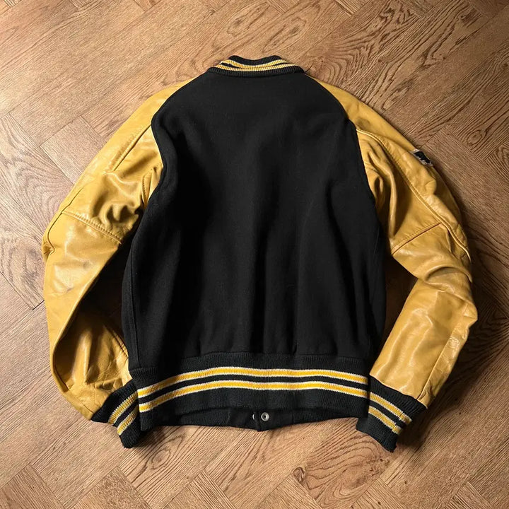 [BUNJANG] Vintage USA Rugby Varsity Jacket / [L]90's USA 빈티지 울 레더 RUGBY 바시티 자켓