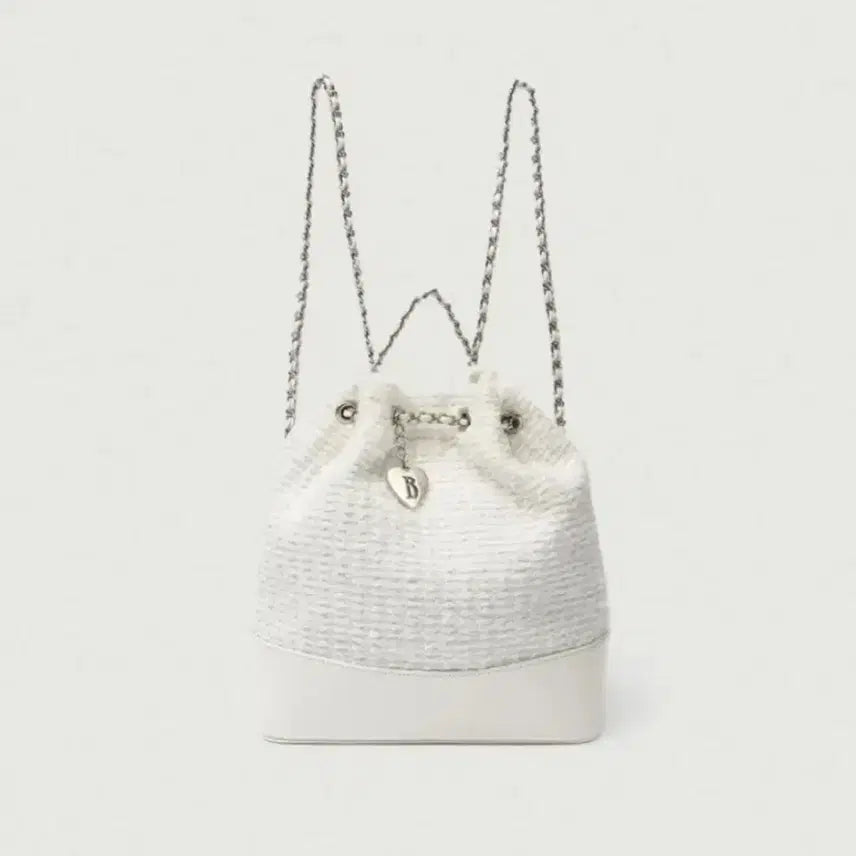 [BUNJANG] The Barnet Tweed Backpack Ivory / 더바넷 트위드 백팩 아이보리