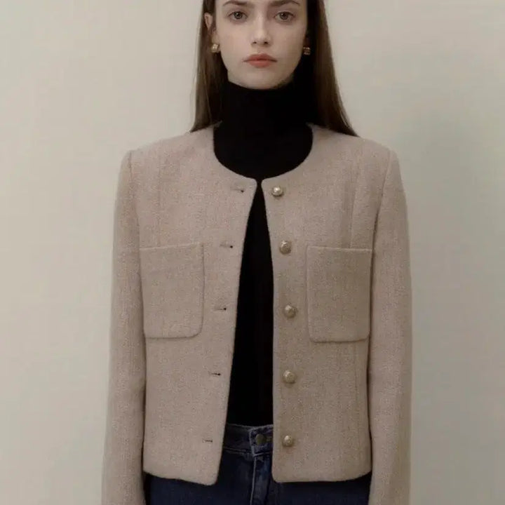 [BUNJANG] Archive J2U Home-spun Tweed Jacket / 아카이브제이투유 틸다 홈스펀 트위드 자켓