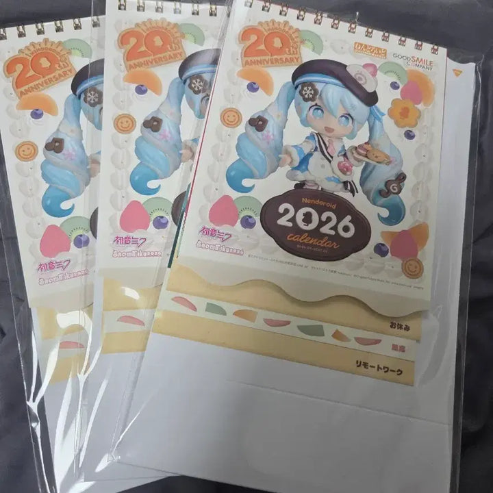 [SOLD OUT] 유키미쿠 캘린더 2026 넨도로이드 달력 하츠네미쿠