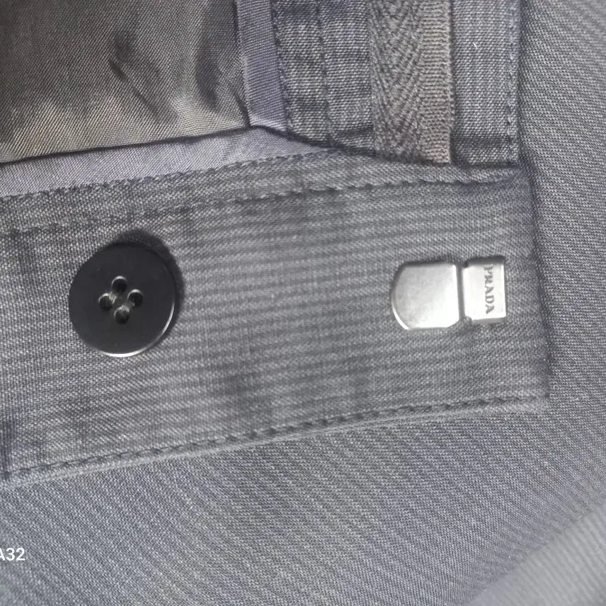 [BUNJANG] Prada Women's Navy Slacks Pants 38 / 프라다 네이비여성슬랙스바지38