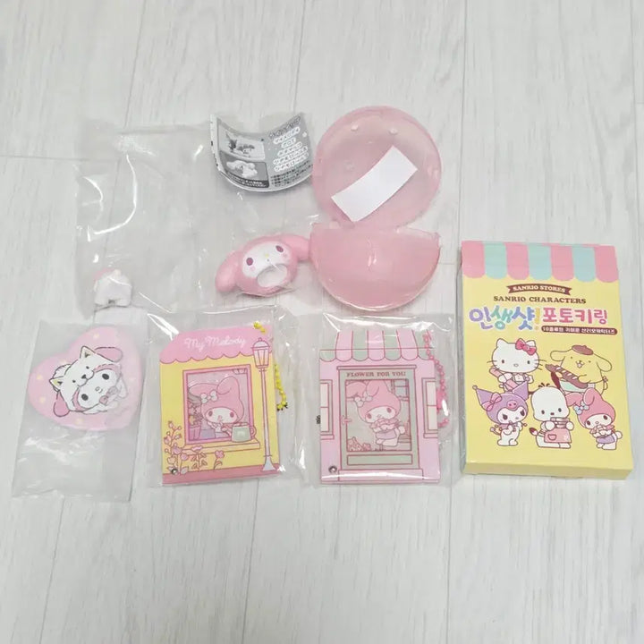 [BUNJANG] My Melody Bundle Set Acrylic Keyring &amp; Gacha Badges / 마이멜로디 일괄판매