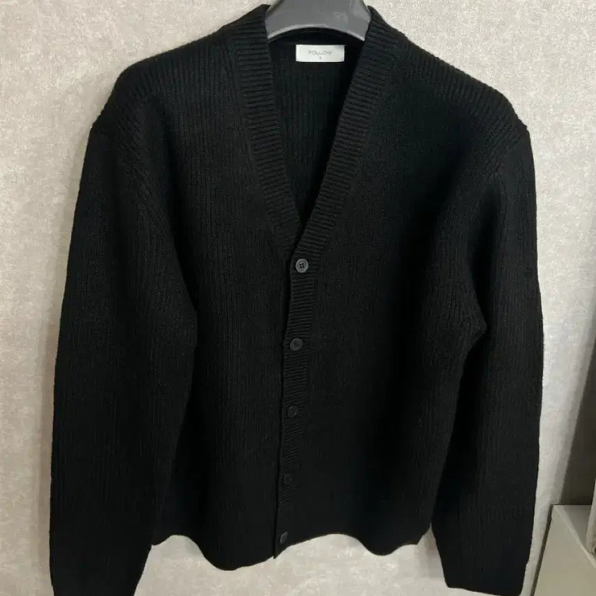 [BUNJANG] Black M Cardigan / 남자 가디건 블랙 M 새상품