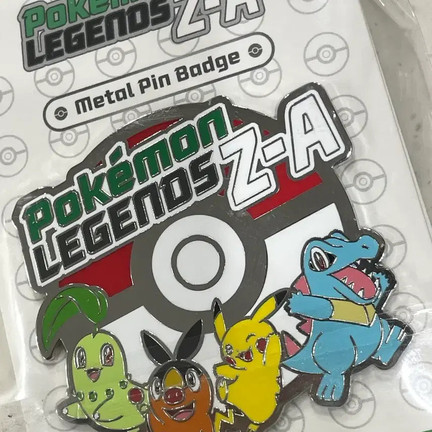 [BUNJANG] Pokemon ZA Metal Pin Badge / 포켓몬za 메탈 핀 뱃지