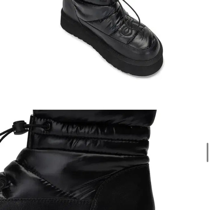 [BUNJANG] Fomerchamel Bowbow Padded Boots 240 Black / 포멜카멜레 보우보우 패딩 부츠 240 블랙